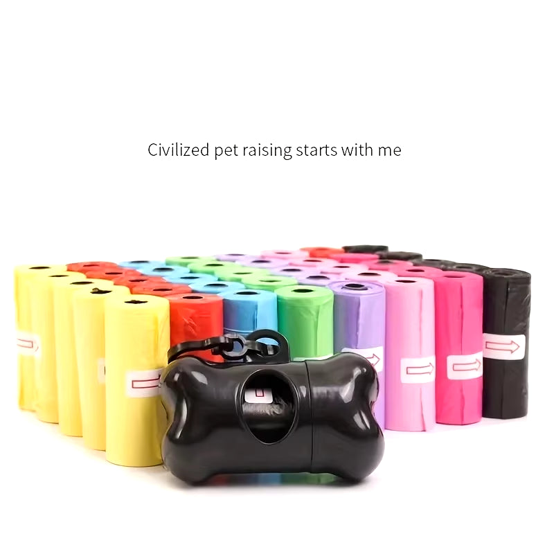 2-100Roll Dog Poop Bag Outdoor Cleaning Poop Bag Outdoor Clean Pets Supplies for Dog 15Bags/Roll Refill Garbage Bag Pet Supplies