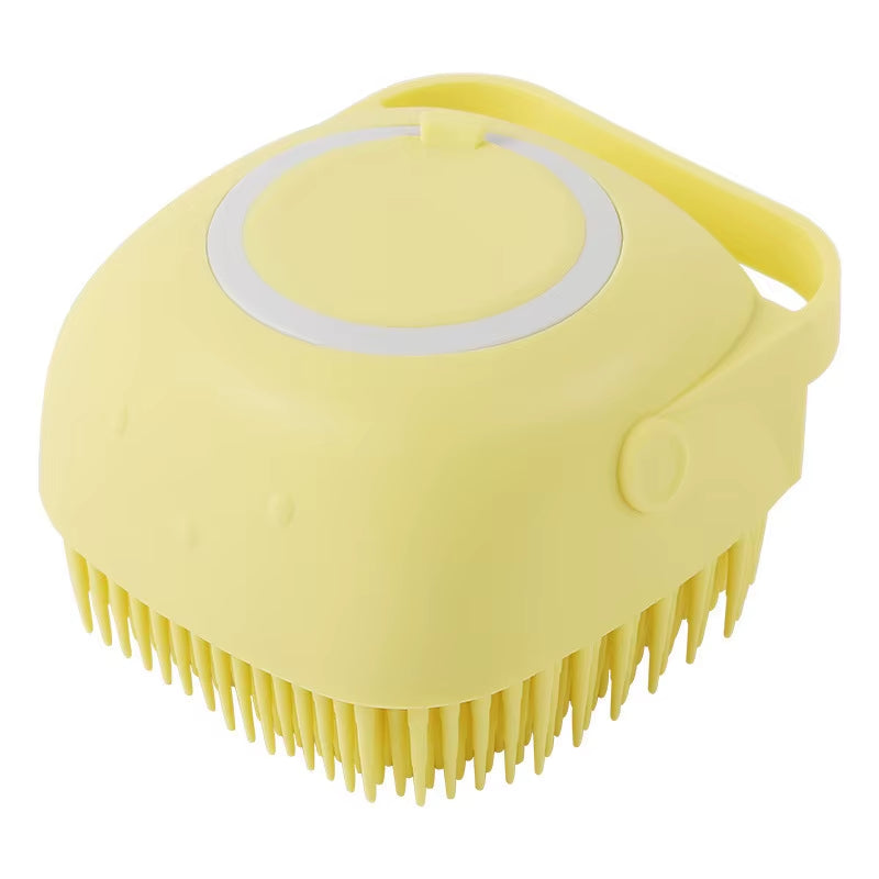 Silicone Shampoo Bath Brush Massage Comb Grooming Scrubber Brush Bathing Accessories Baby Kids Silicon Body Scrubber