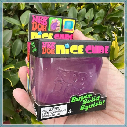 Needoh Nice Cube Sensory Stress Reliever Fidget Tool for Anxiety &Focus Desk for Adults & Anti-Anxiety Squeeze Kids