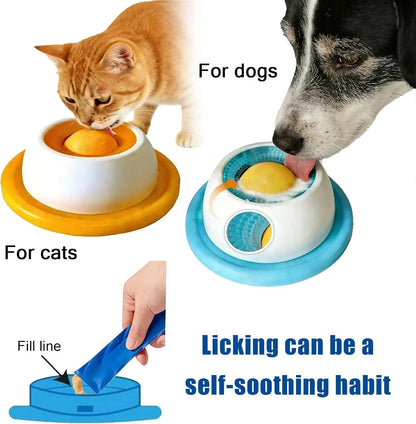 Pet anti Knock Slow Food Plate, Cat Toy, Cat Dog Licking Toy, Cat Dog Licking Toy, Cat Dog Licking, Happy Dog Bowl and Basin