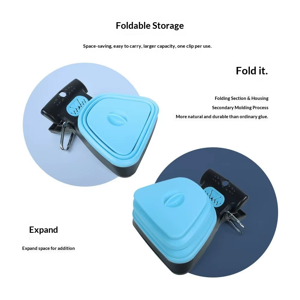 Durable Dog Poop Scooper with Bag Dispenser Foldable Outdoor Poop Scooper for Dog Waste Pickup