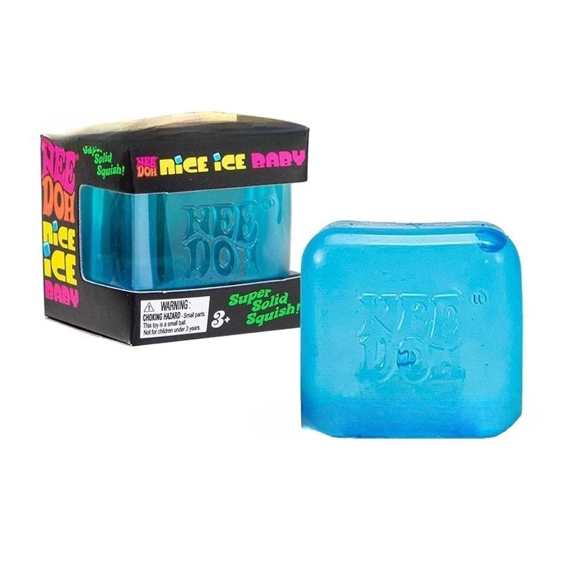 Needoh Nice Cube Sensory Stress Reliever Fidget Tool for Anxiety &Focus Desk for Adults & Anti-Anxiety Squeeze Kids