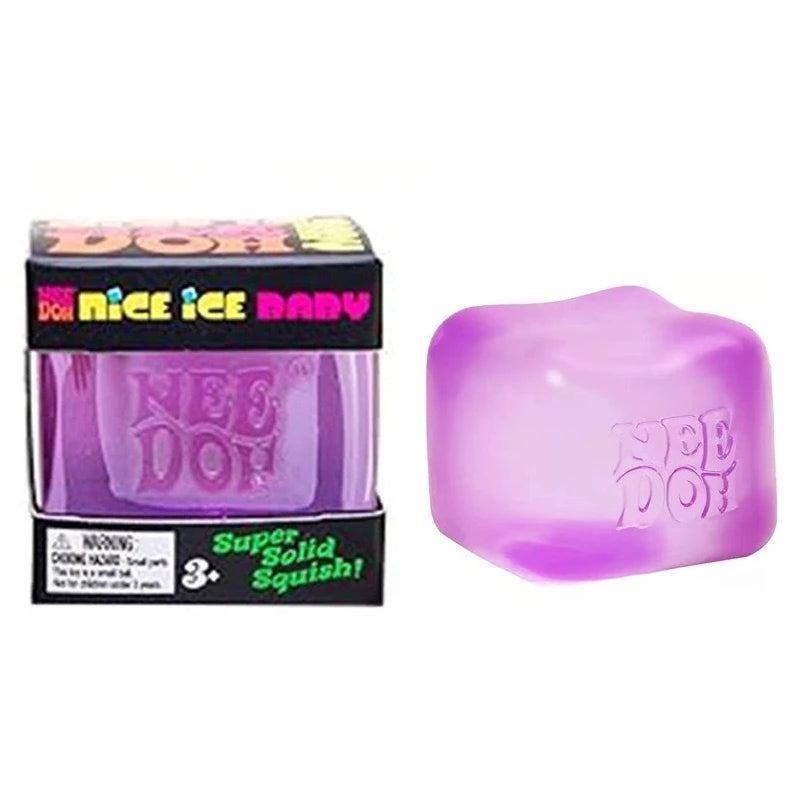 Needoh Nice Cube Sensory Stress Reliever Fidget Tool for Anxiety &Focus Desk for Adults & Anti-Anxiety Squeeze Kids