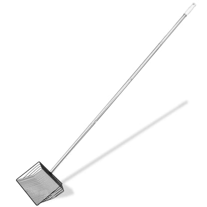 Adjustable Chicken Poop Scooper with Handle Chicken Litter Scooper for Cleaning Shovel for Chicken Coop and Livestock Farm