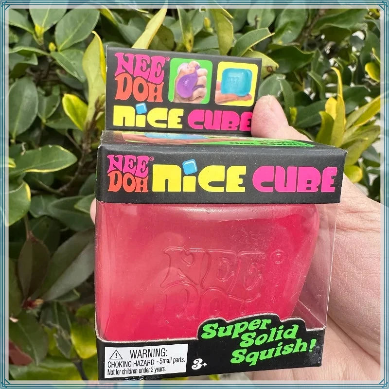 Needoh Nice Cube Sensory Stress Reliever Fidget Tool for Anxiety &Focus Desk for Adults & Anti-Anxiety Squeeze Kids