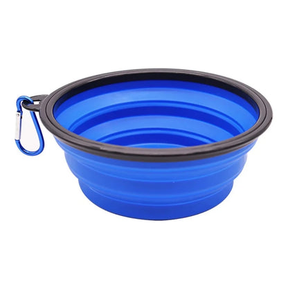 350Ml Collapsible Dog Pet Folding Silicone Bowl Outdoor Travel Portable Puppy Food Container Feeder Dish Bowl Pet Supplies
