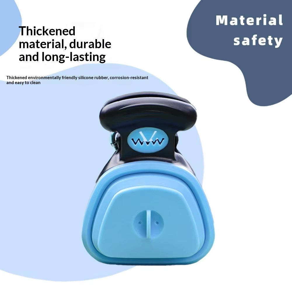 Durable Dog Poop Scooper with Bag Dispenser Foldable Outdoor Poop Scooper for Dog Waste Pickup