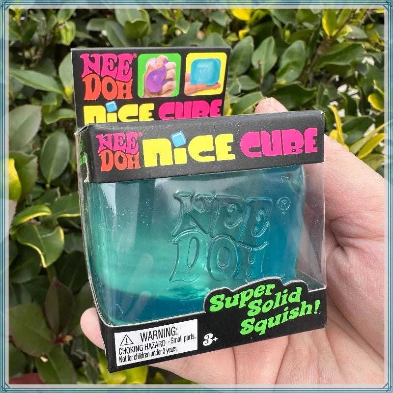 Needoh Nice Cube Sensory Stress Reliever Fidget Tool for Anxiety &Focus Desk for Adults & Anti-Anxiety Squeeze Kids