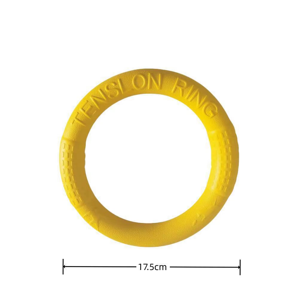 1Pc Orange Dog Toys Pet Flying Disk Training Ring Puller EVA Interactive Training Ring Puller Resistant for Dogs