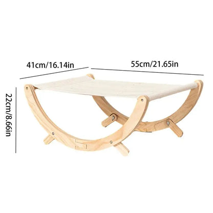 Elevated Cat Bed Anti-Slip Cat Hammock Bed for Indoor Rocking Cat Bed Elevated Pet Furniture Pet Resting Hammock Cat Hammock