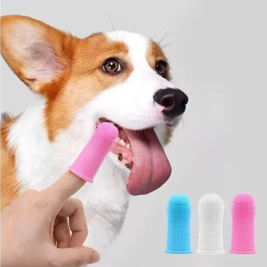 3-Sided Pet Toothbrush Dog Plastic Toothbrush Removing Tartar Cleaning Mouth Pet Care Cat Cleaning Mouth