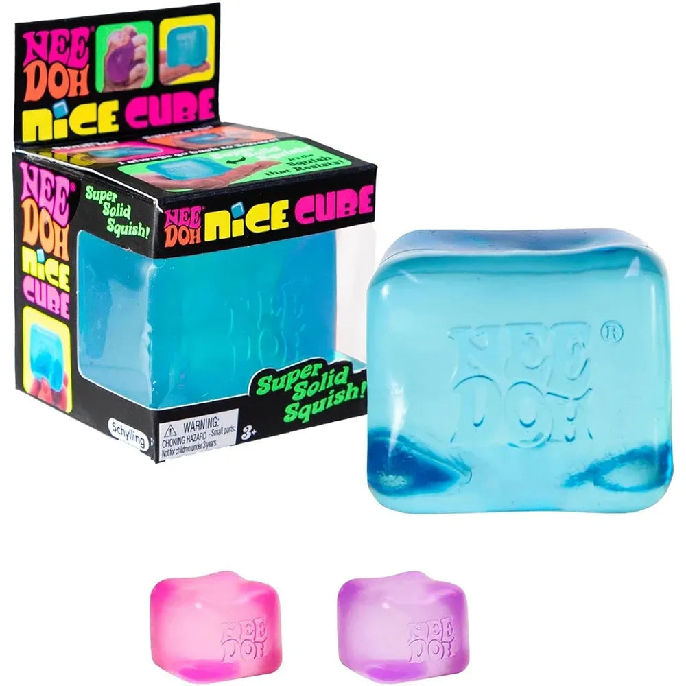 Needoh Nice Cube Sensory Stress Reliever Fidget Tool for Anxiety &Focus Desk for Adults & Anti-Anxiety Squeeze Kids