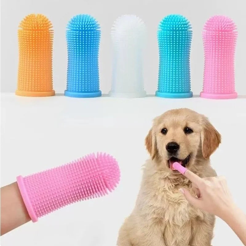 3-Sided Pet Toothbrush Dog Plastic Toothbrush Removing Tartar Cleaning Mouth Pet Care Cat Cleaning Mouth